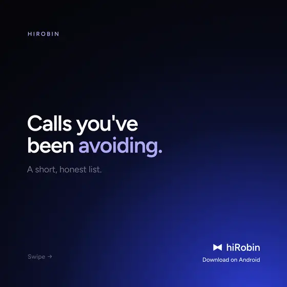 Calls You've Been Avoiding, carousel