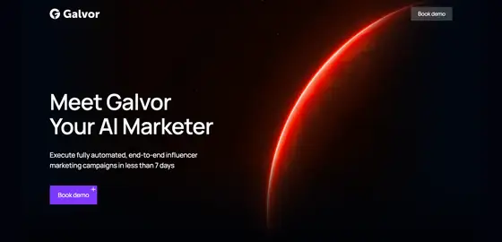 Galvor, site on desktop